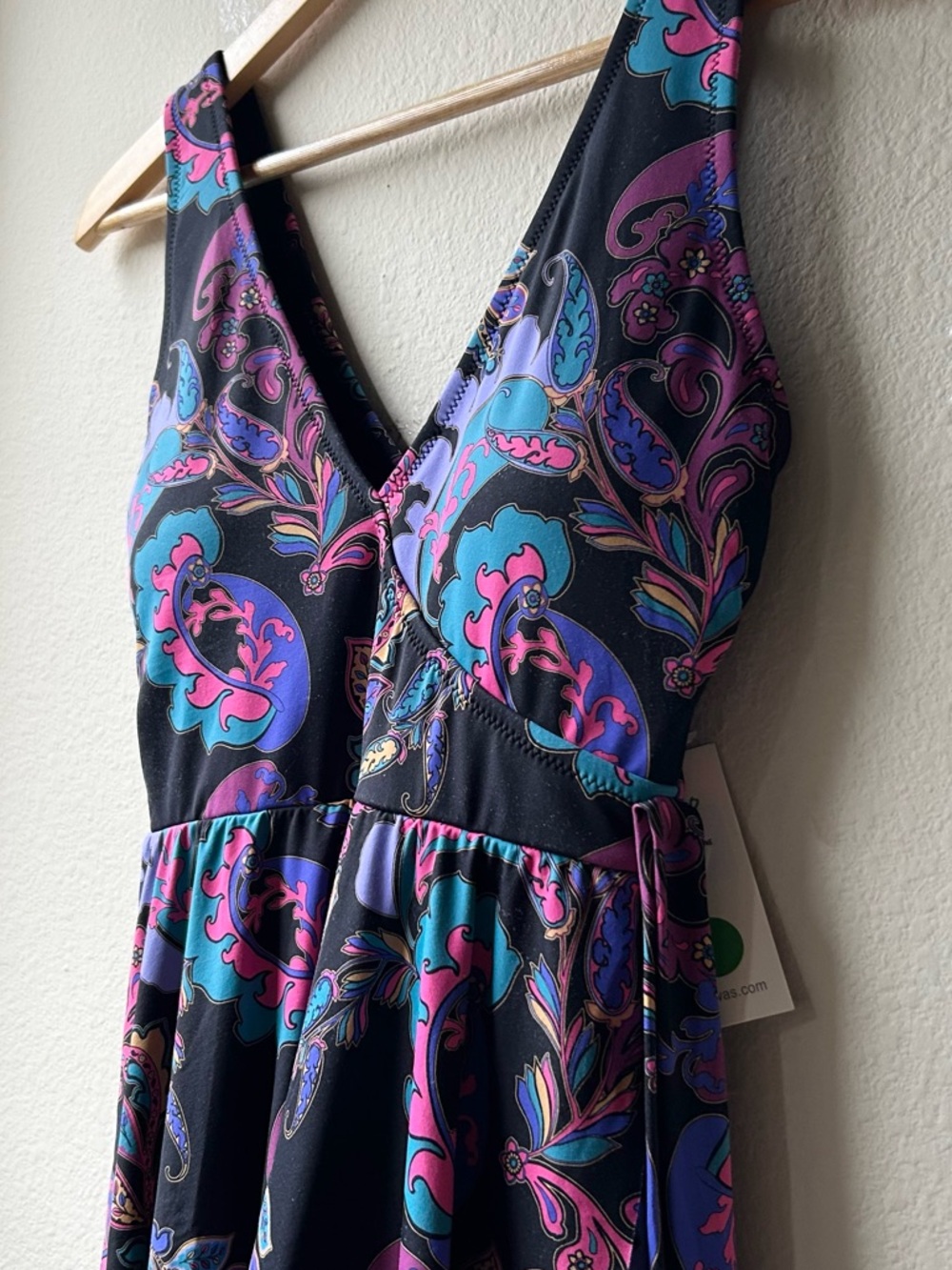 Johnny Was FATIMA WRAP SKIRTED ONE PIECE Sz S - Picture 7 of 16